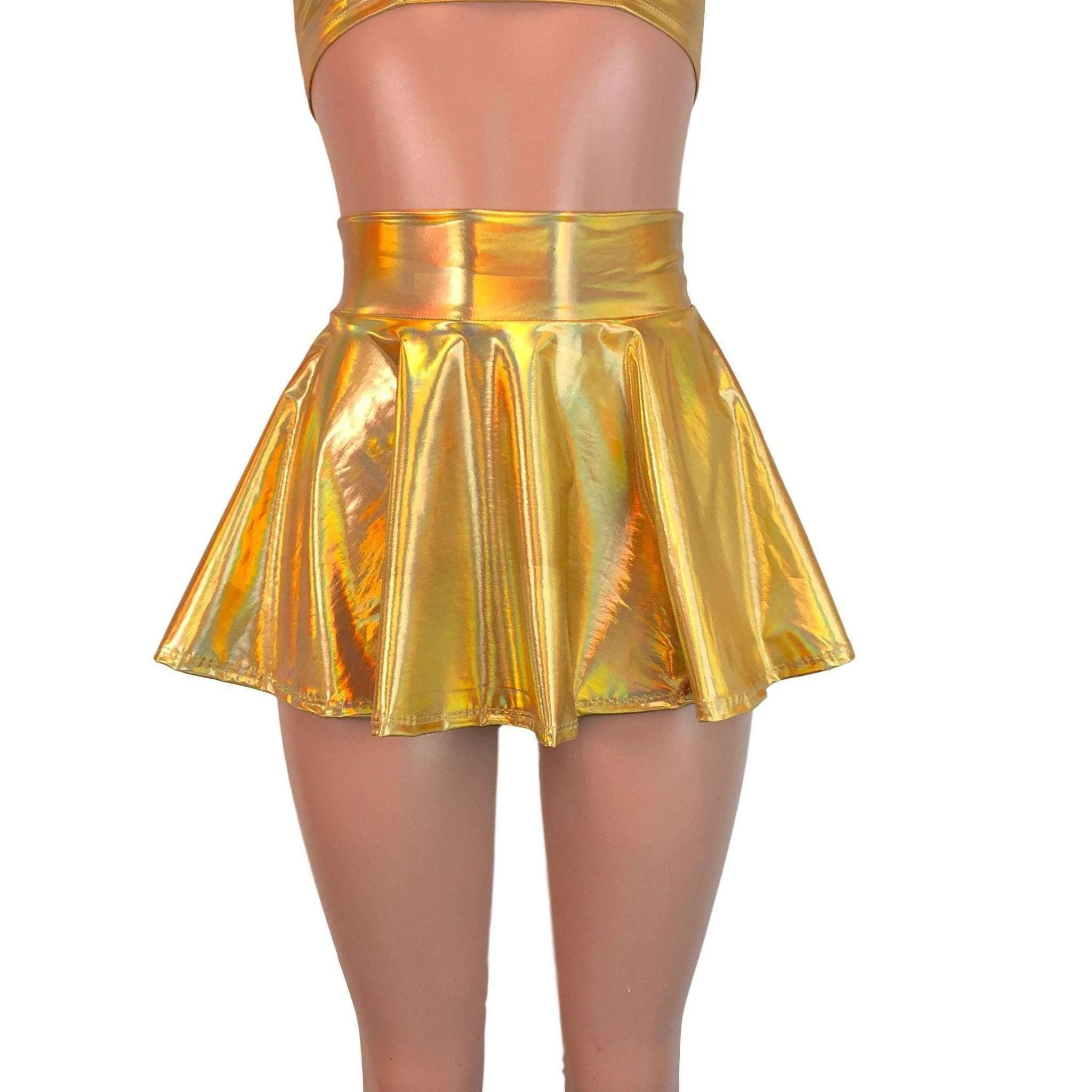 13" Skater Skirt - Gold Opal