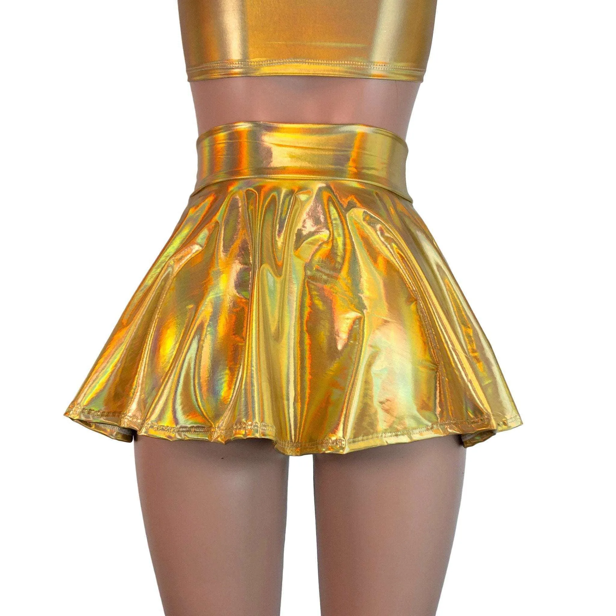 13" Skater Skirt - Gold Opal