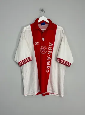 1995/96 AJAX #11 *DE MEER* HOME SHIRT (XXL) UMBRO