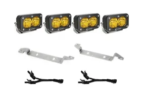 2024  Toyota Tacoma Baja Designs S2 Sport Dual Fog Pocket Light Kit, Wide Cornering/Amber