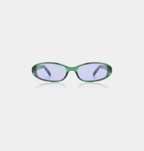 A. KJÆRBEDE Sunglasses Macy - Green Marble Transparent