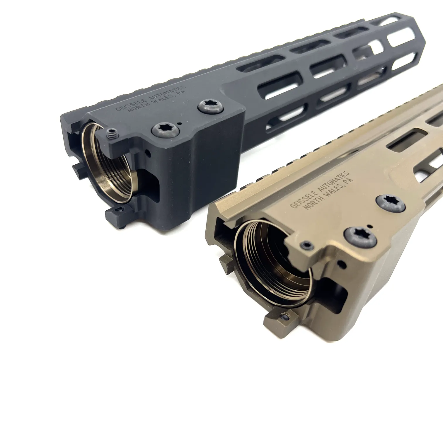 AIRSOFT ARTISAN MK16 13.5" MLOK RAIL FOR M4/M16 SERIES AEG / GBB / PTW (Black / Tan)