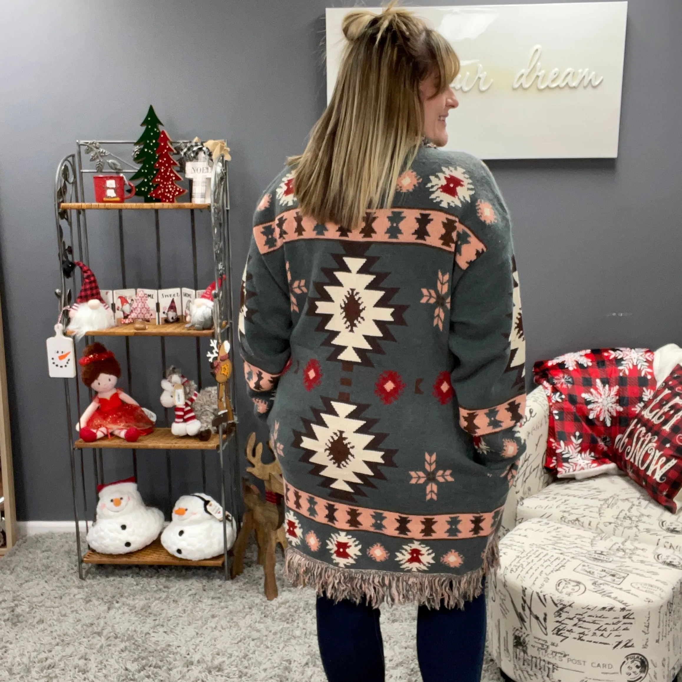 Aztec Sweater Cardigan