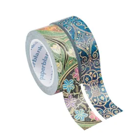 Azure/Poetry in Bloom Washi Tape Duo