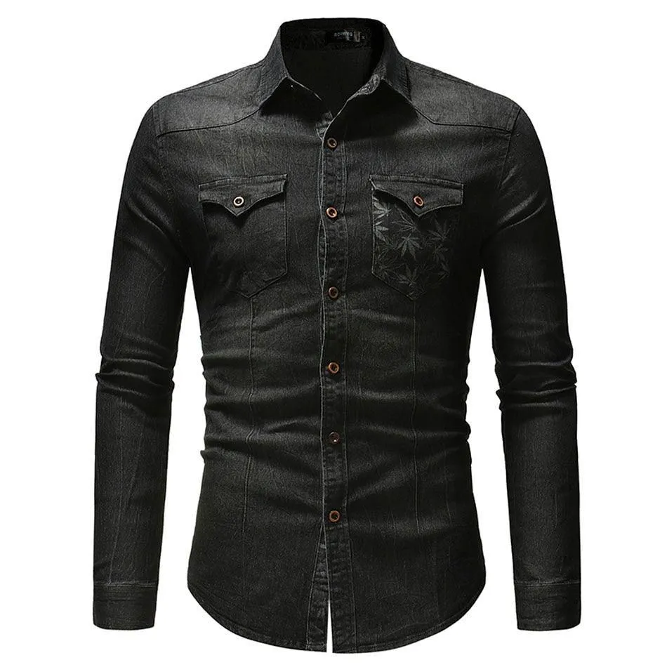 Camisa Masculina Jeans Grecce