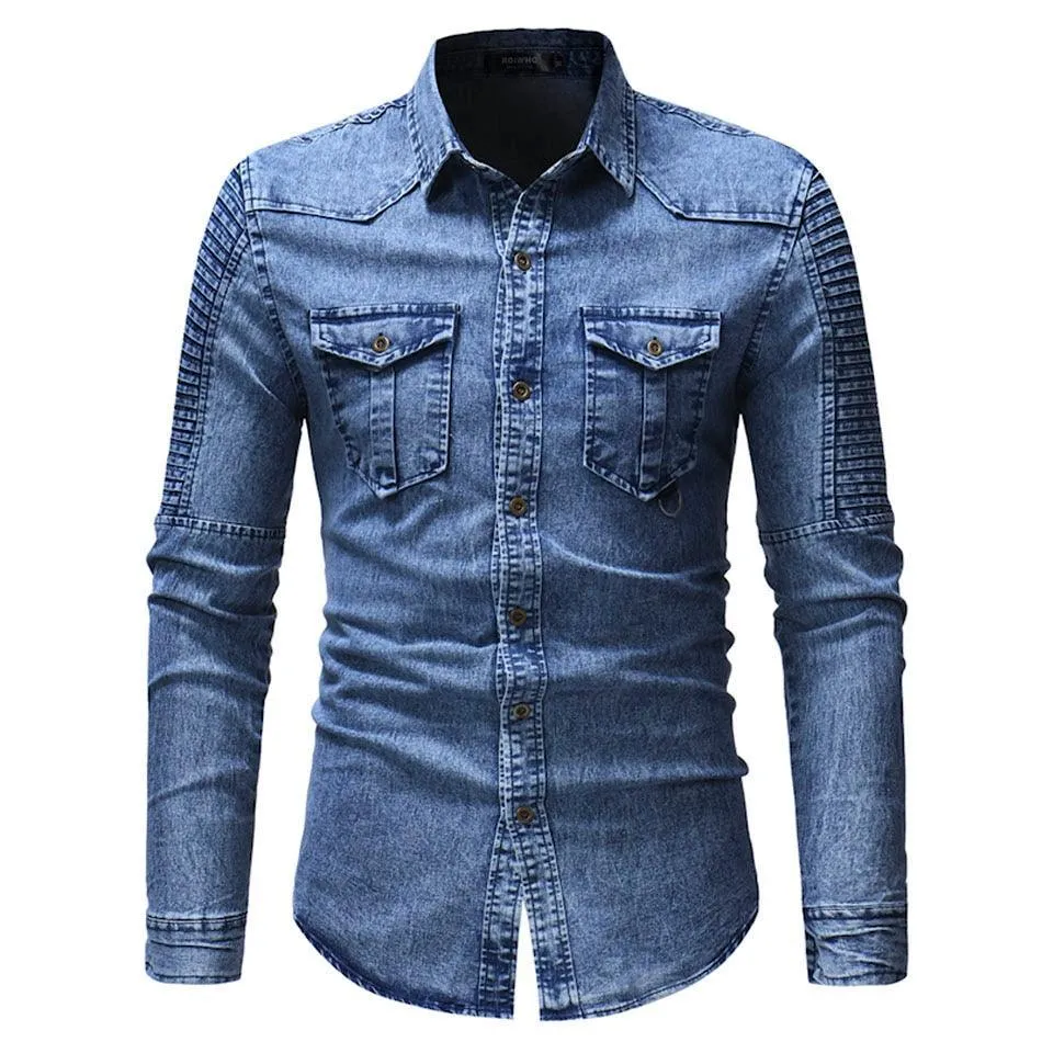 Camisa Masculina Jeans Grecce