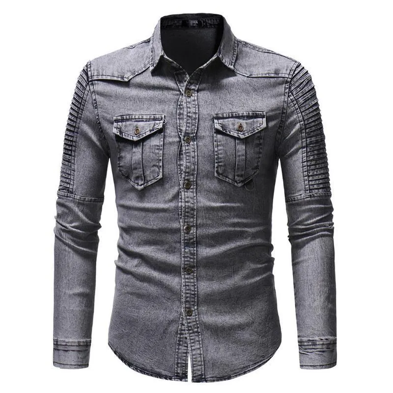 Camisa Masculina Jeans Grecce