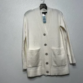 Cardigan By Ann Taylor O In Ivory, Size: Petite   Small