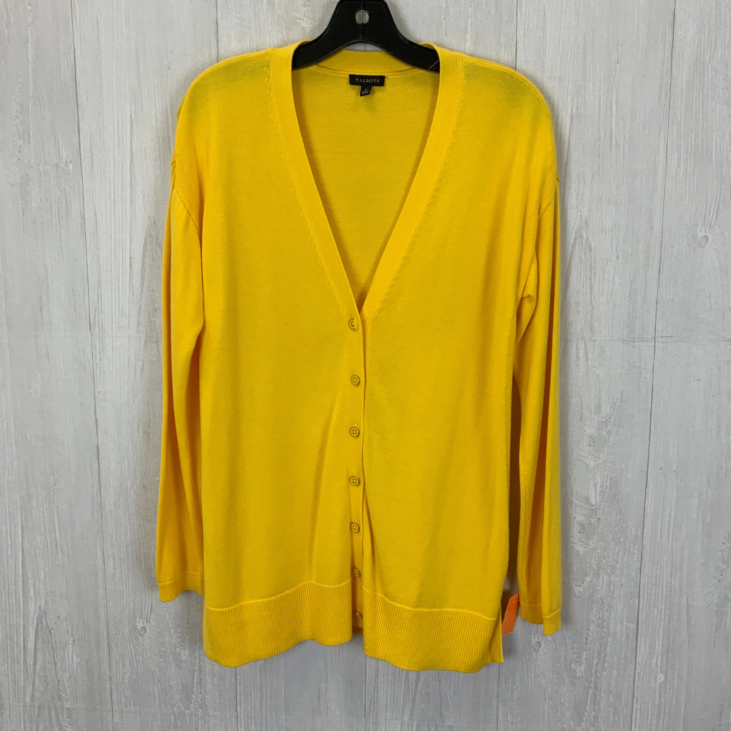 Cardigan By Talbots In Yellow, Size: S