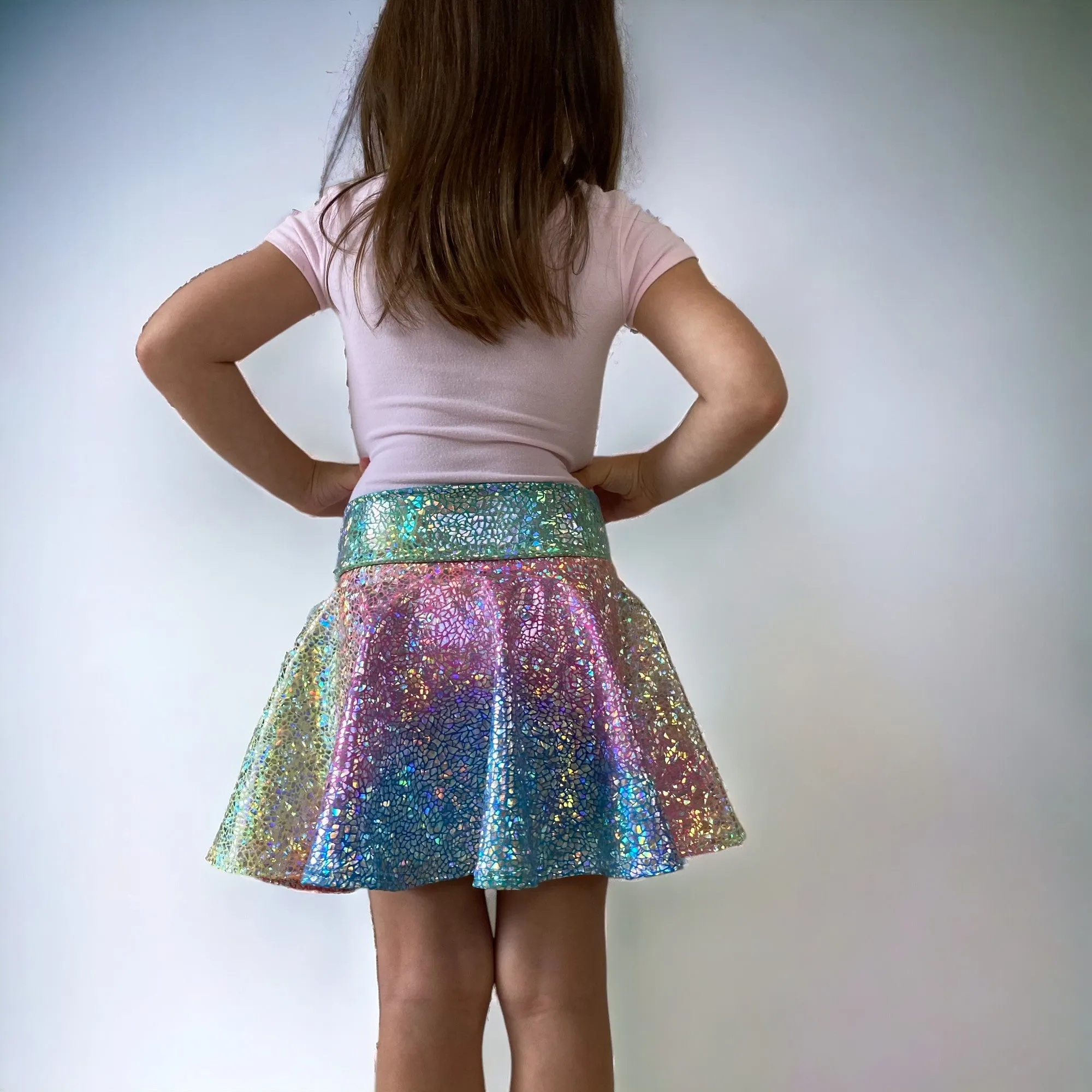 Children's Rainbow Avatar - Skater Skirt, Circle Skirt, Costume Skirt Eras Tour Outfit