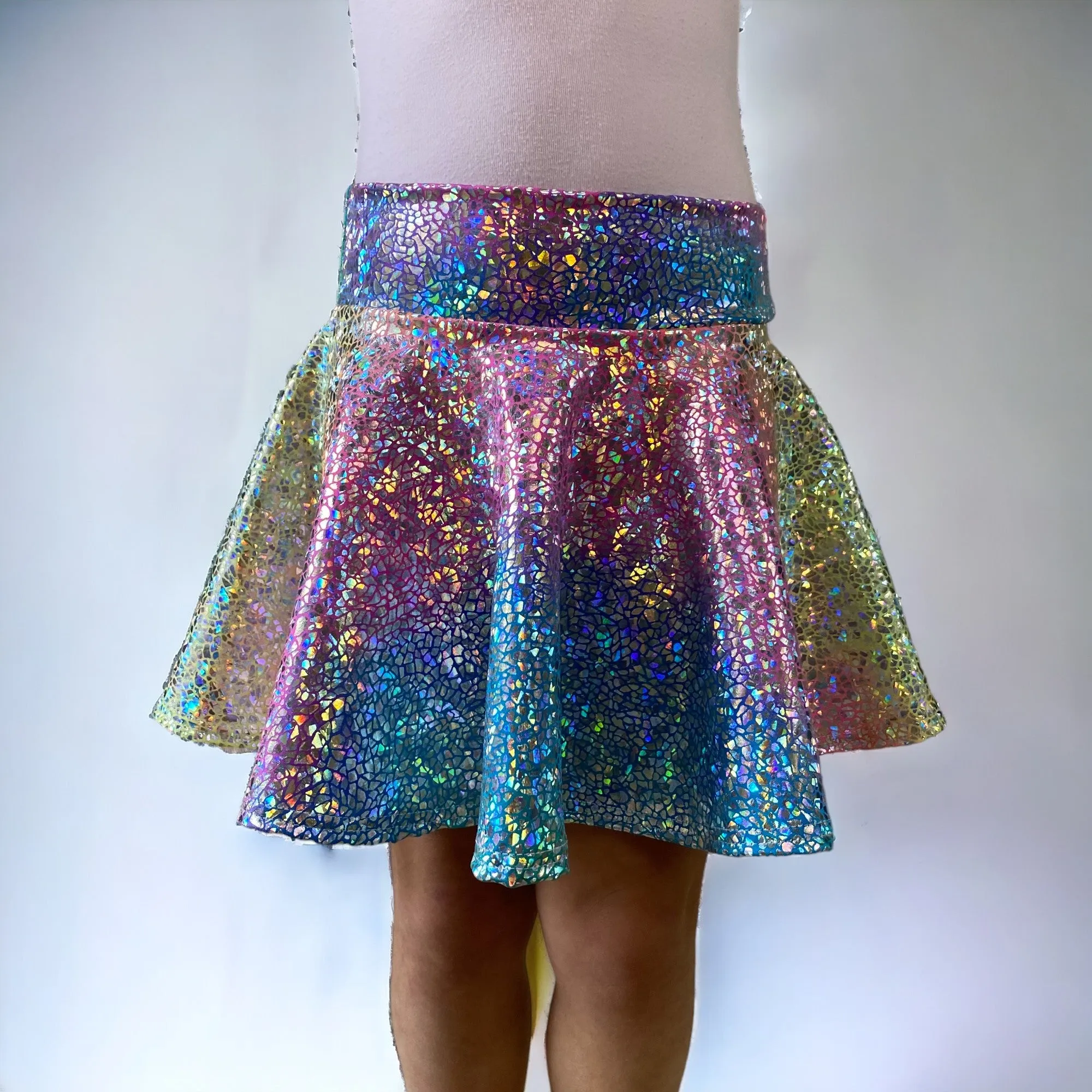 Children's Rainbow Avatar - Skater Skirt, Circle Skirt, Costume Skirt Eras Tour Outfit