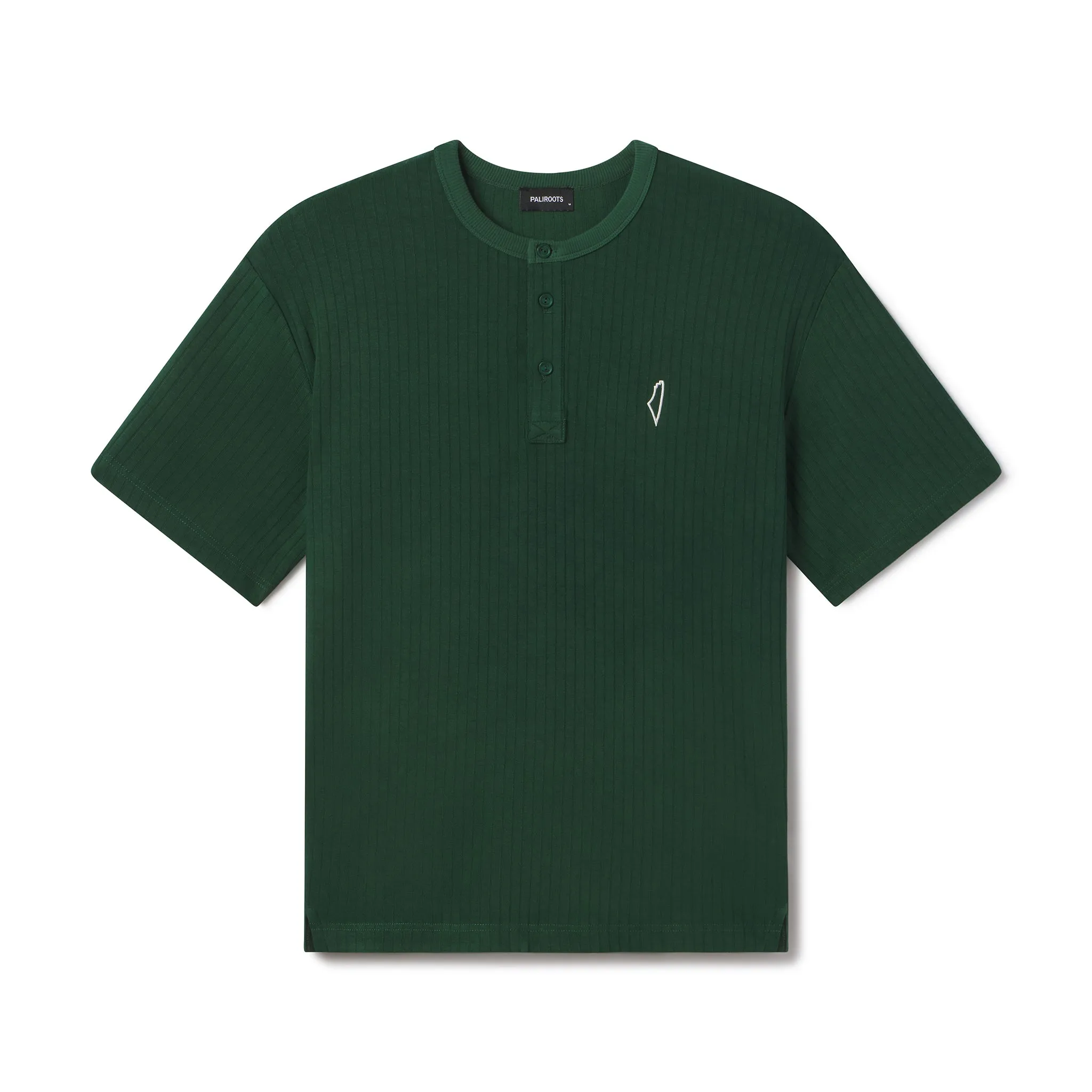 Core Henley Polo Pine Green