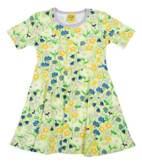 DUNS Skater Dress - Midsummer Flowers Green