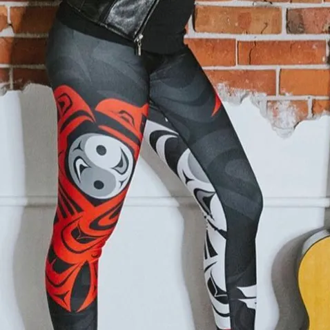 Eagle & Raven Yin Yang - Capri Legging