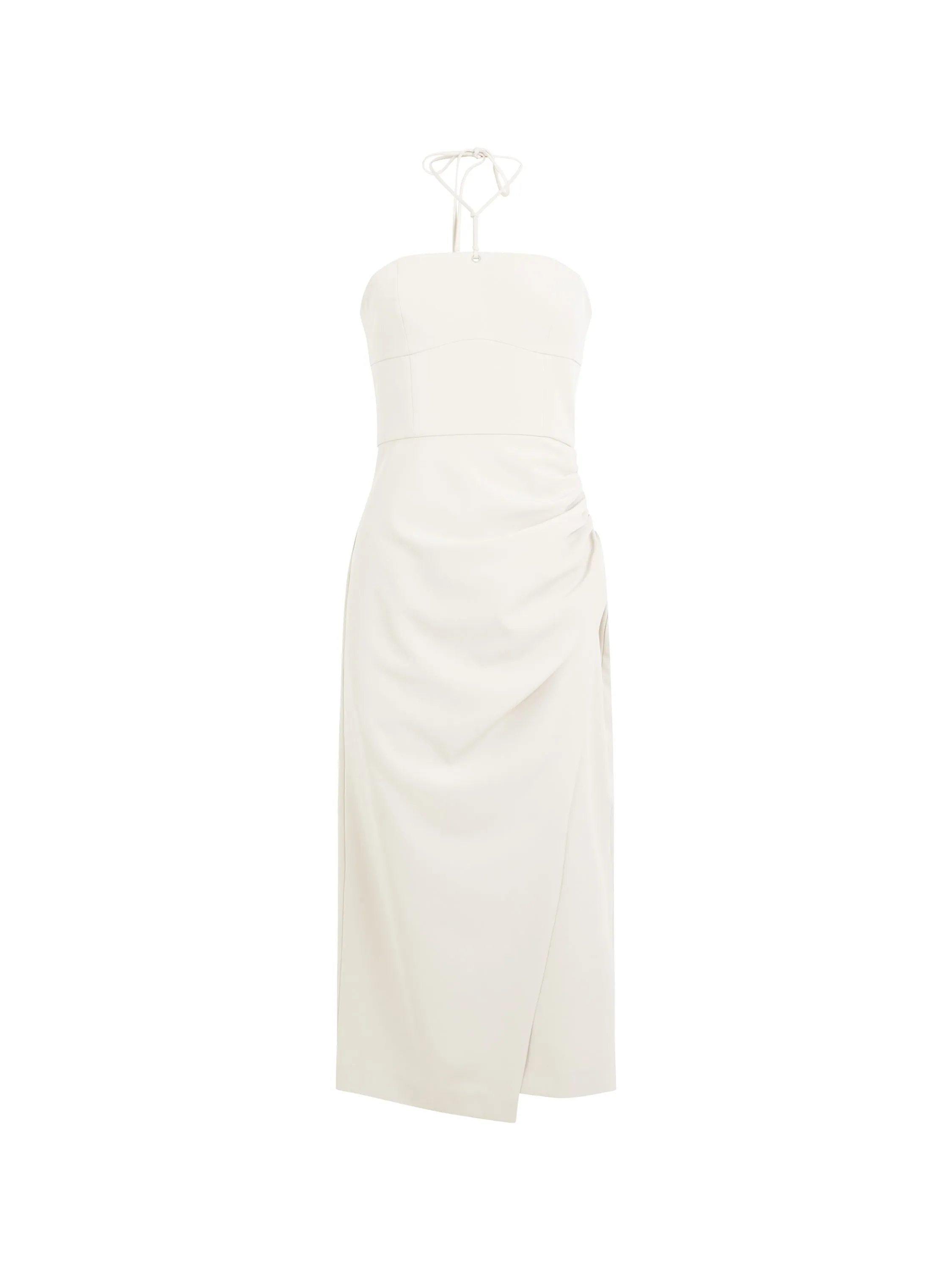 Echo Crepe Halter Dress