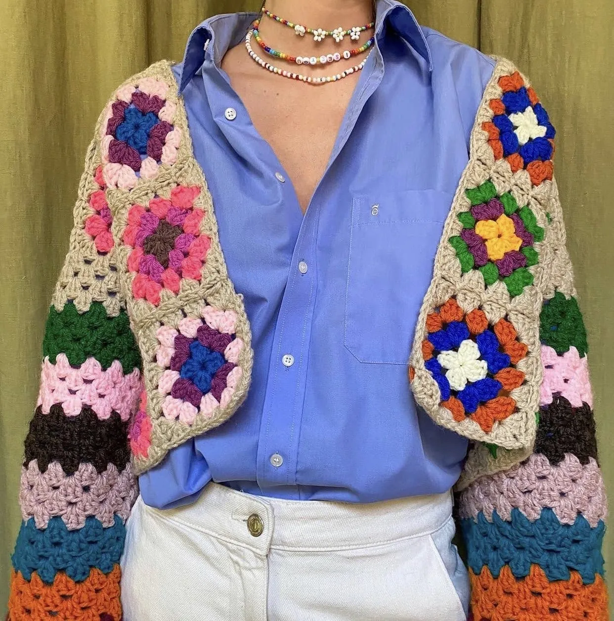 HAND CROCHET CARDIGAN ULLA