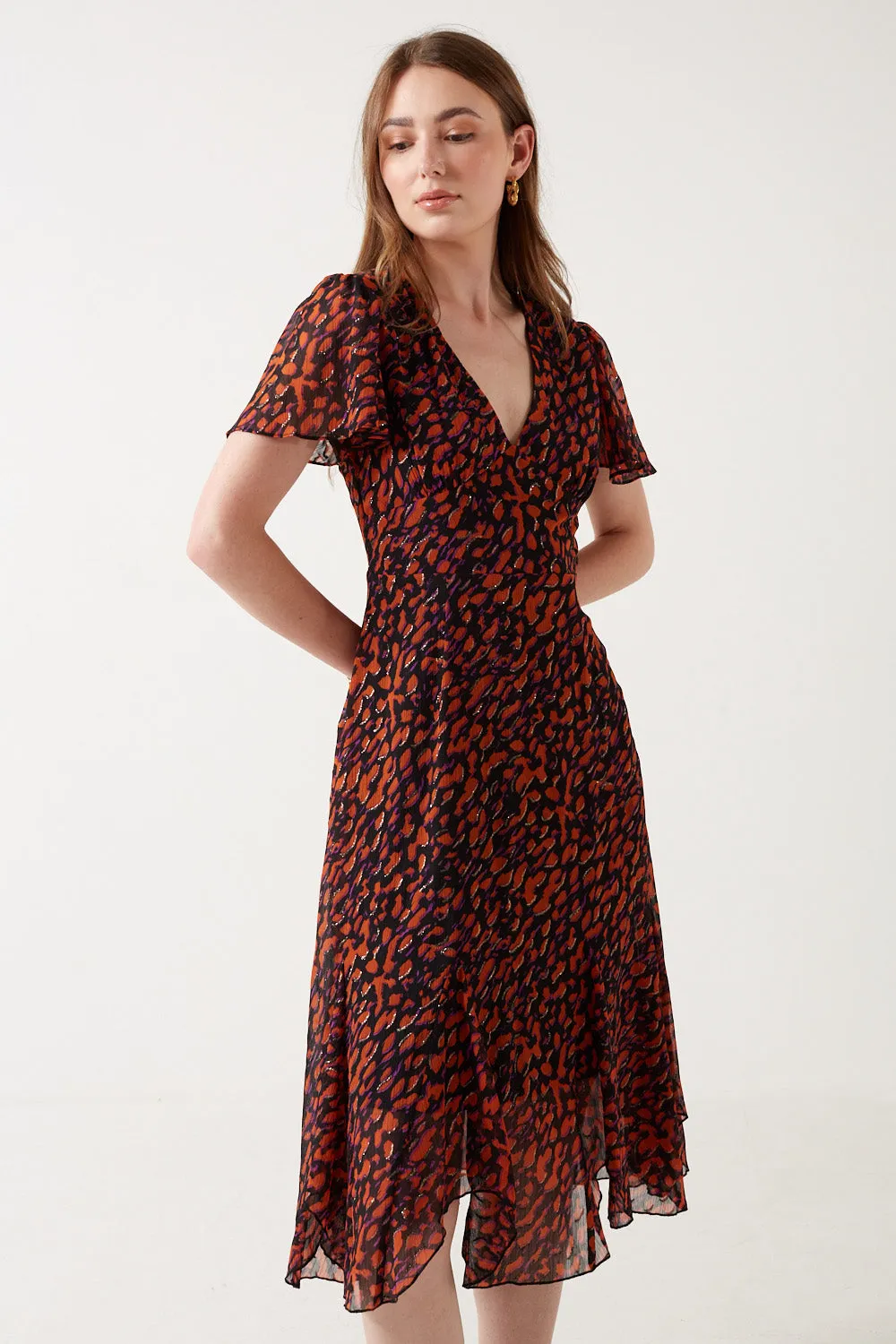 Marc Angelo Alannah Leopard Dress