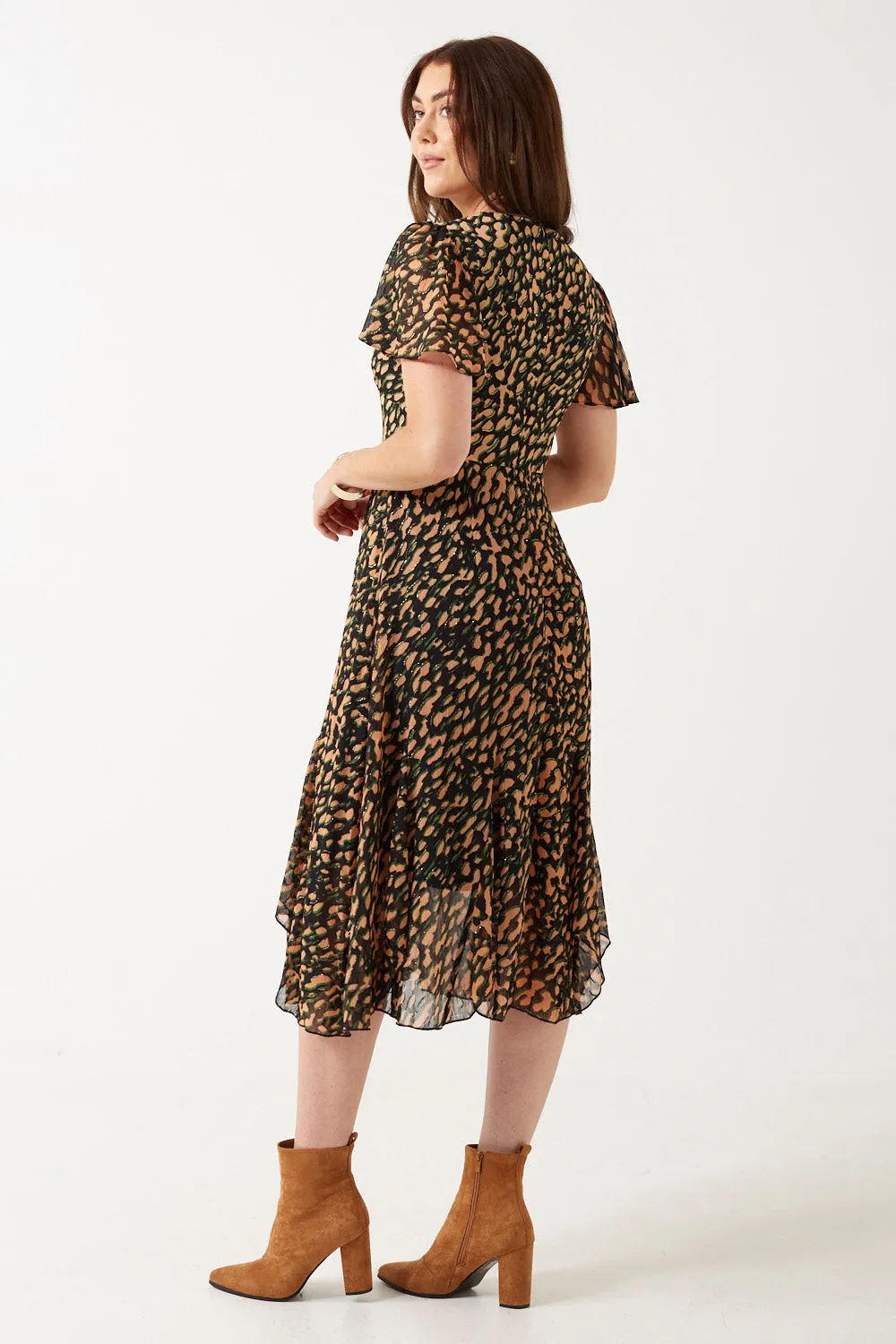 Marc Angelo Alannah Leopard Dress