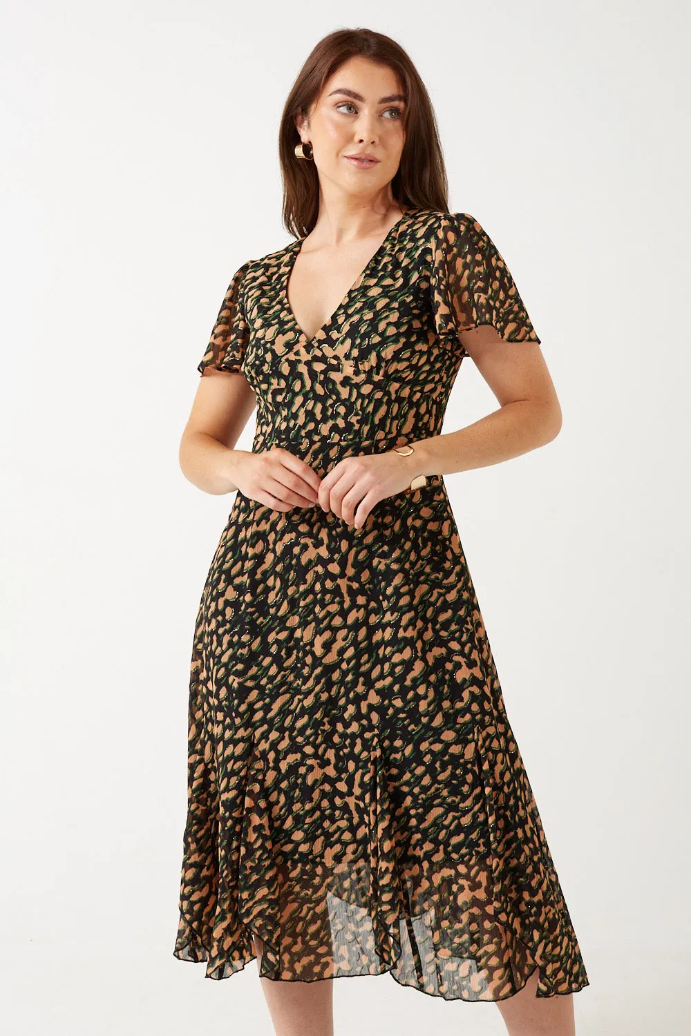 Marc Angelo Alannah Leopard Dress