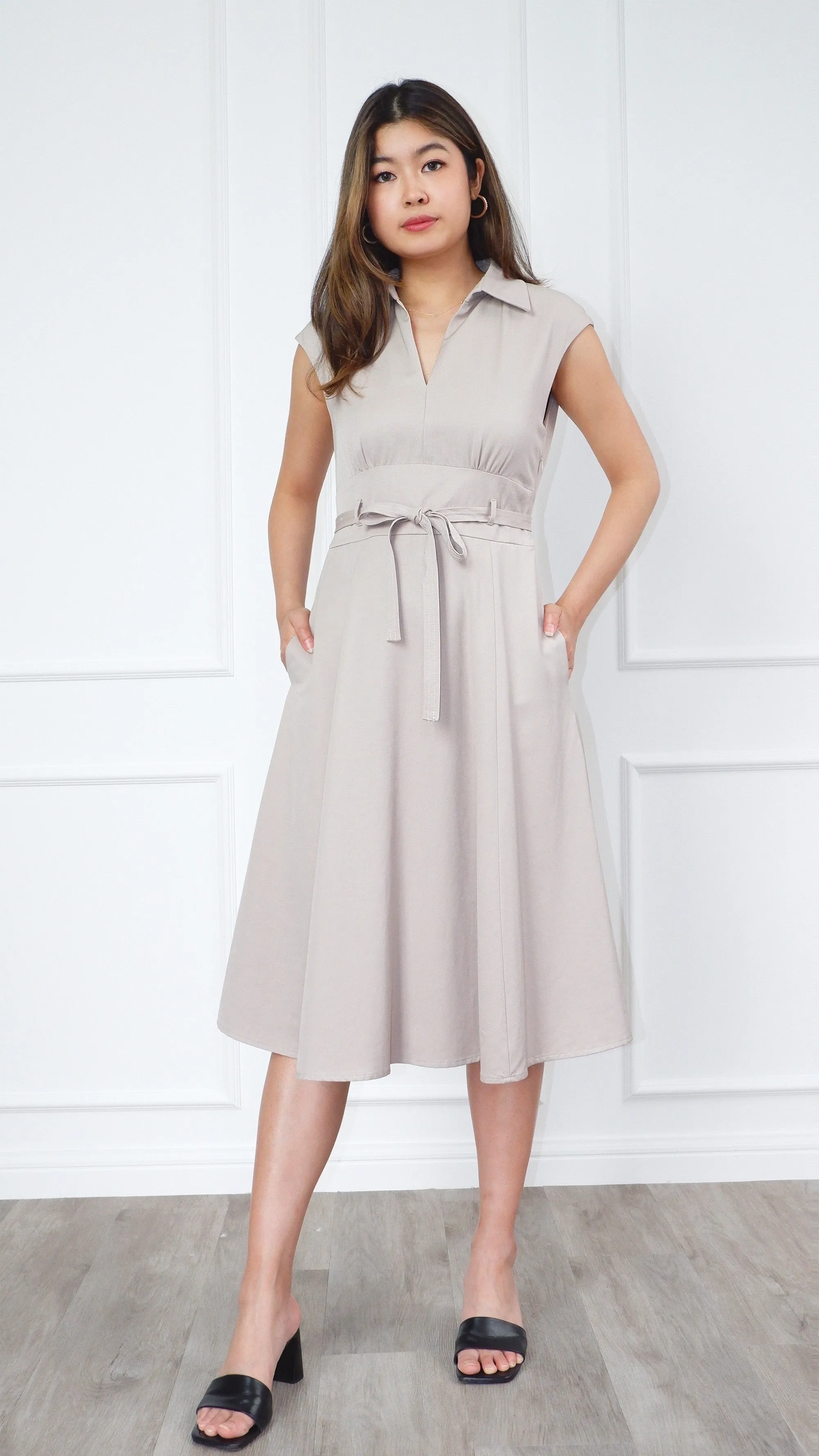 Michelle Fit & Flare Midi dress