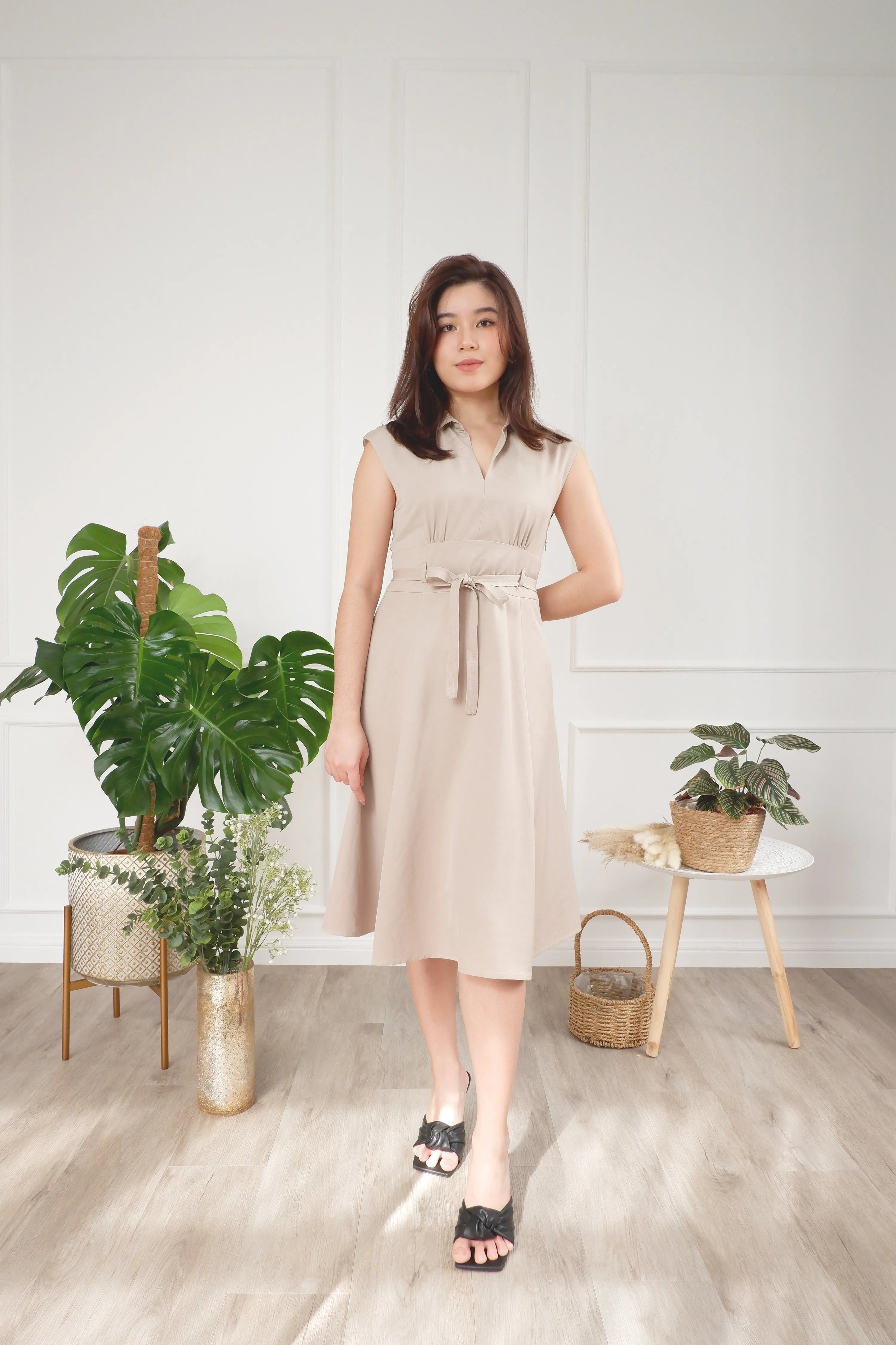 Michelle Fit & Flare Midi dress