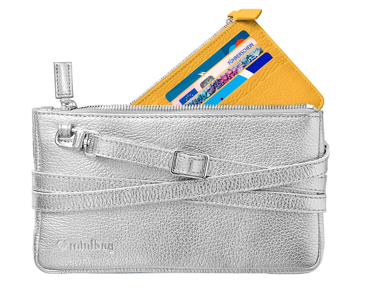 minibag metallic silver