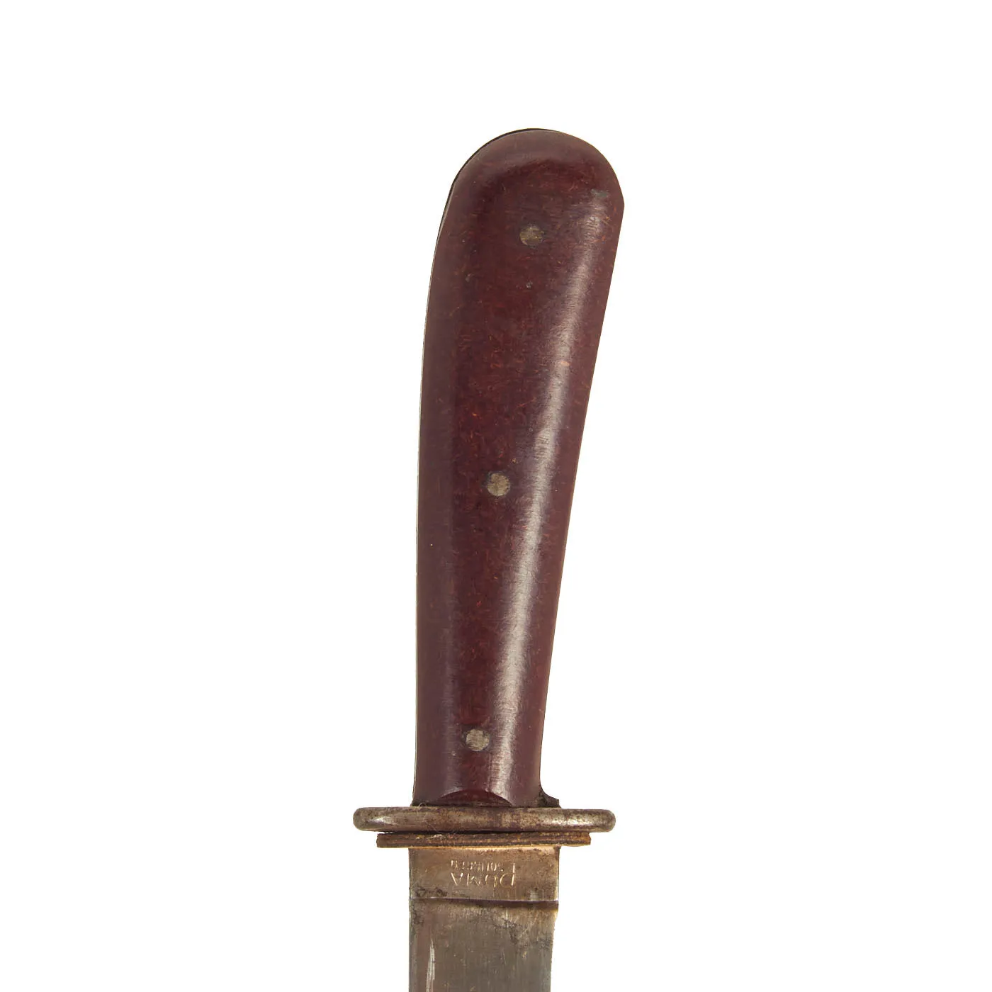 Original German WWII Bakelite Handle Trench Fighting Knife by PUMA-Werk with Boot Scabbard