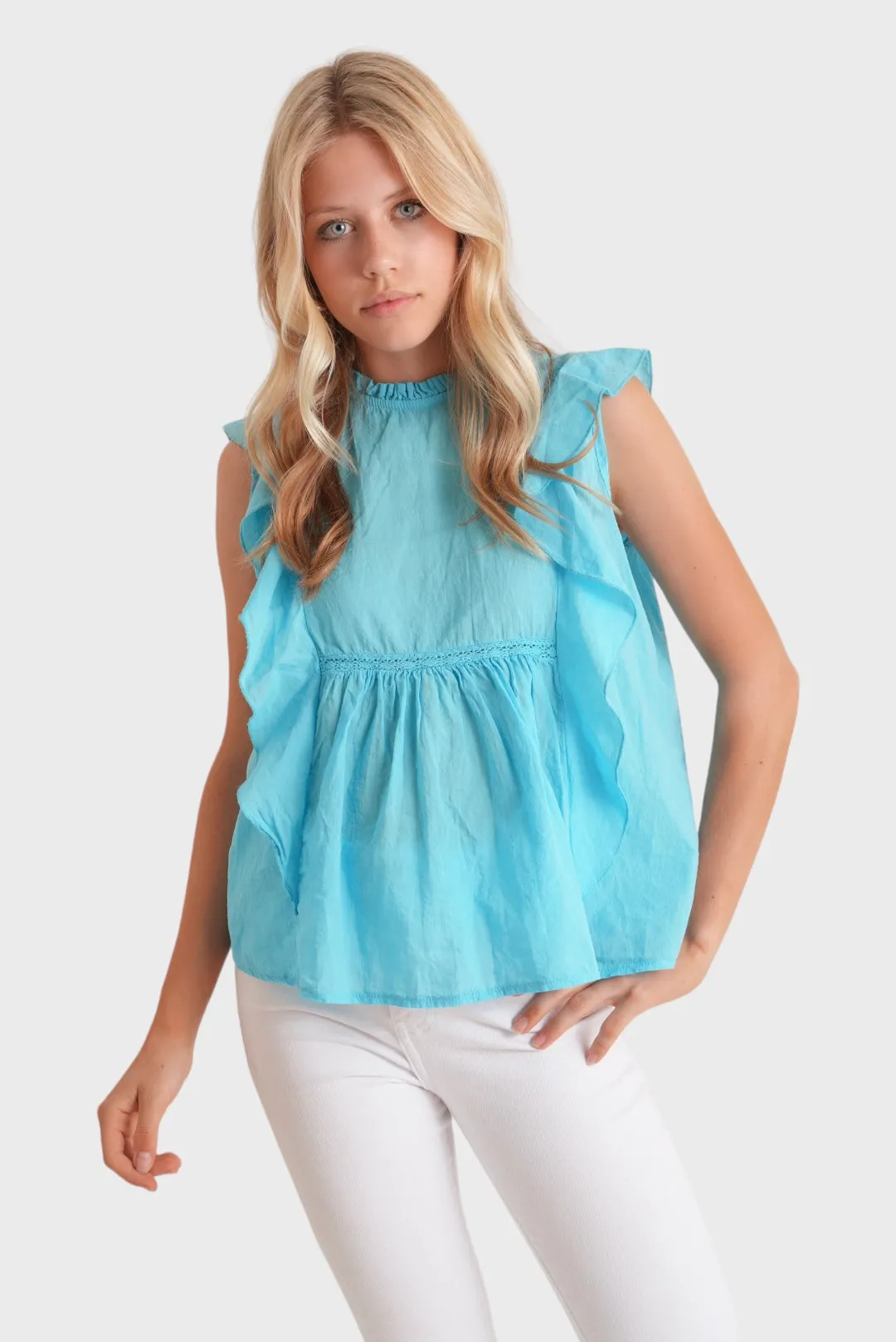 "Stella" blouse blue