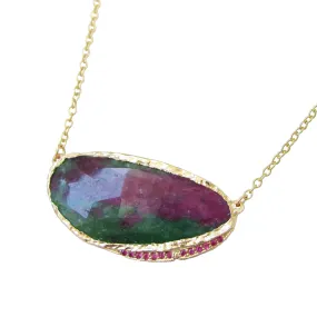 Ruby Zoisite Hidden Cove Necklace