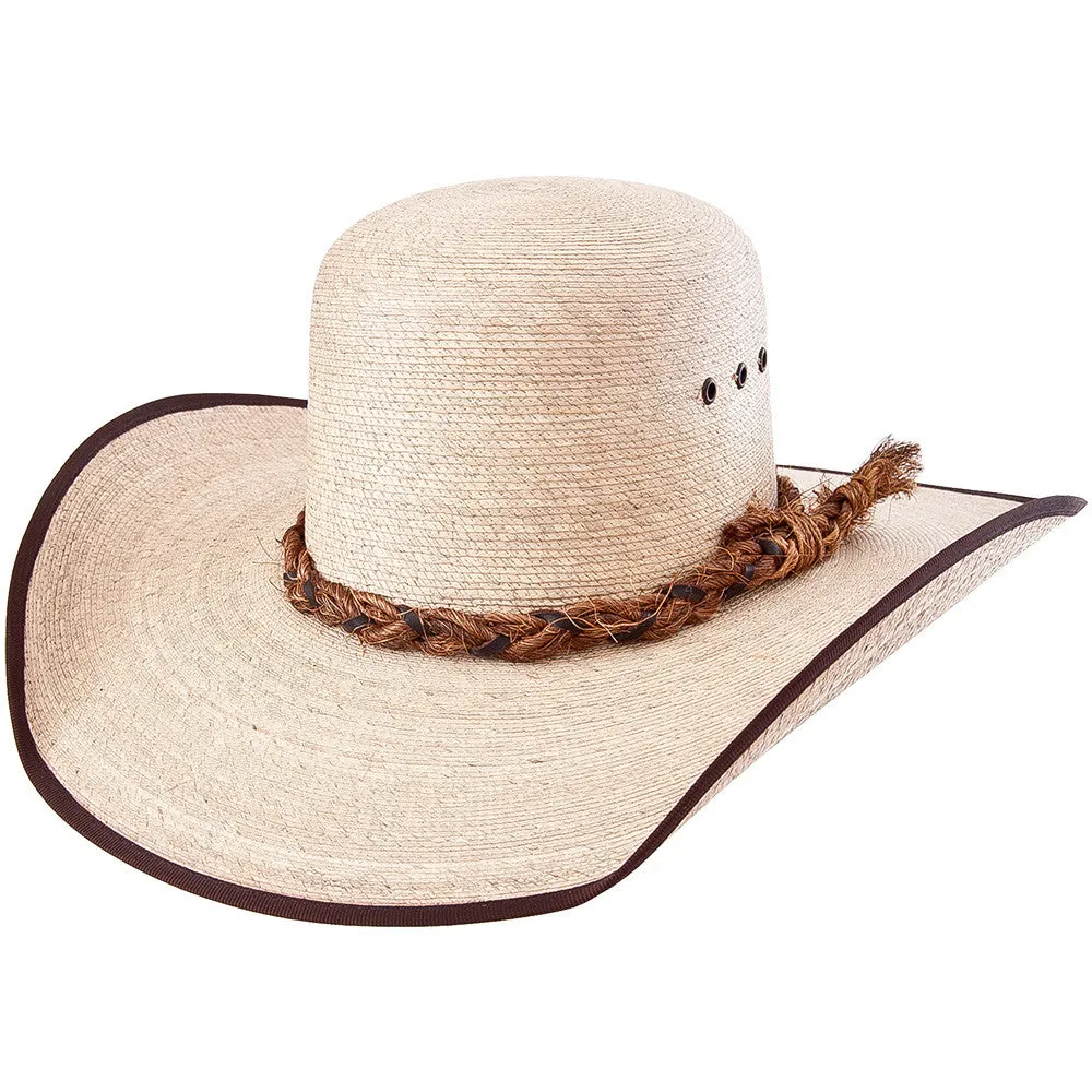 Sahuayo Palm Leaf Open Crown Cowboy Hat by Stone Hats