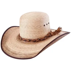 Sahuayo Palm Leaf Open Crown Cowboy Hat by Stone Hats