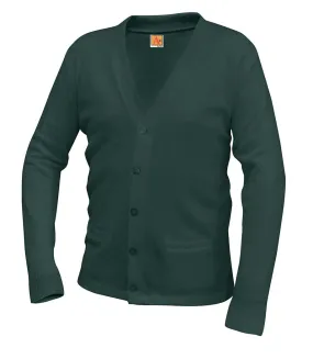 V-Neck Cardigan - Green