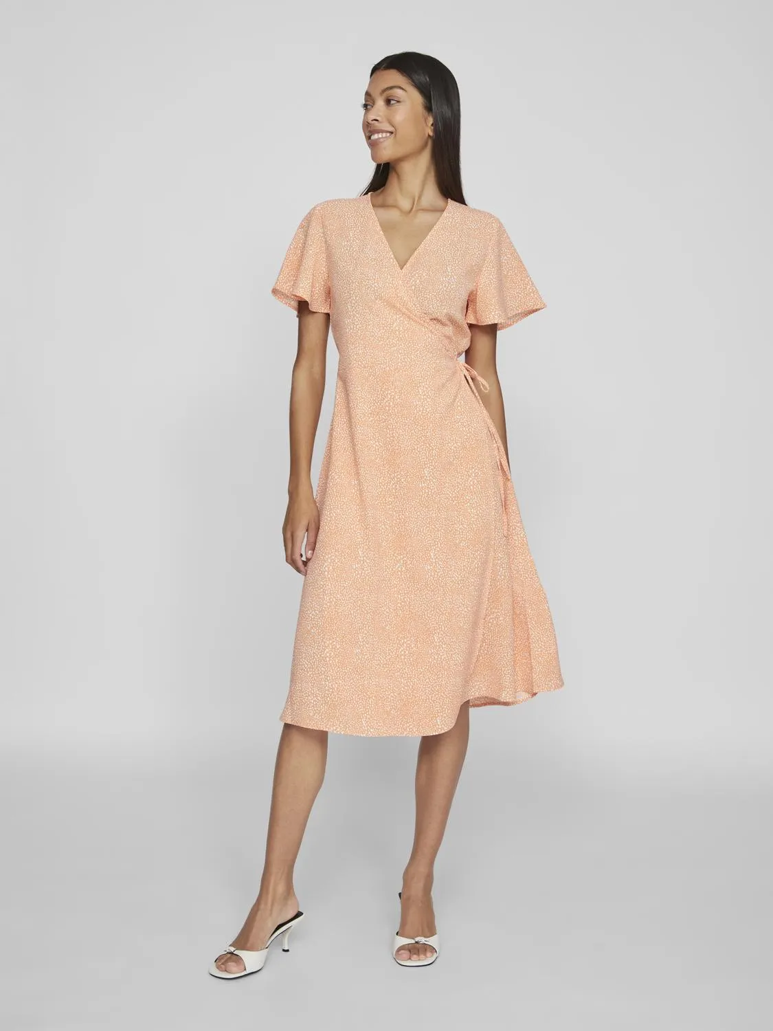 VILOVIE Dress - Shell Coral